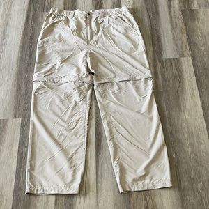 Men’s Koppen size XL convertible hiking pants No Fly zone insect repellent